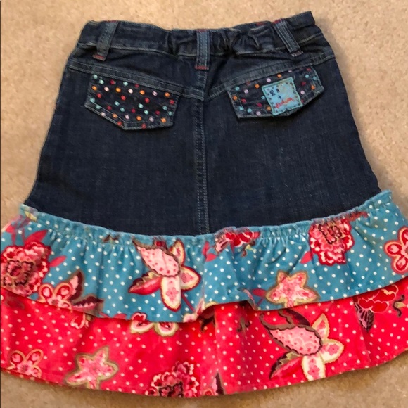 3pc Girl Deux Par Deux shirt skirt tights - Picture 7 of 8